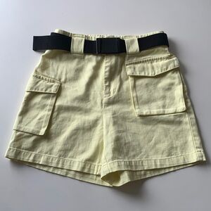 Aritzia - TNA - high waisted cargo shorts with belt - size XS - never been worn